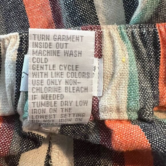 Keren Hart Women’s Pants Large Linen Blend Cropped - Picture 5 of 5